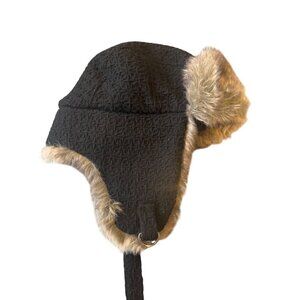 Hat Attack New York Faux Fur Lined Wool Blend Trapper Hat Unisex One-Size